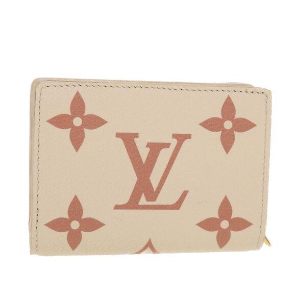 LOUIS VUITTON Monogram Empreinte Portefeuille Clare Wallet White M81927 42904S - Picture 1 of 16